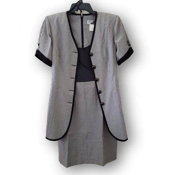 Vintage Sunshine Starshine Faux Two-Piece Dress - Size 10, RN52438 - Picture 10 of 14